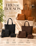 TRIO BOLSO BILLETERAS VELEZ