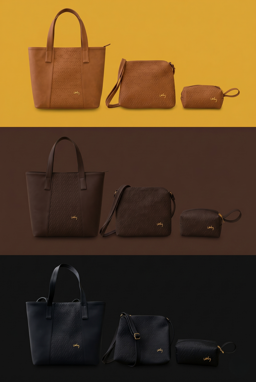 TRIO BOLSO BILLETERAS VELEZ