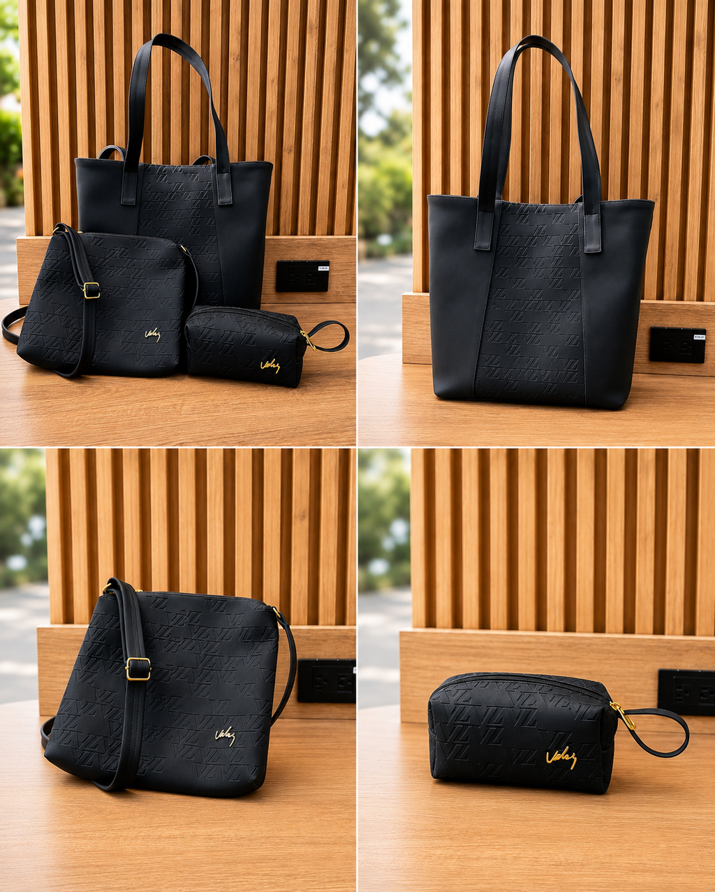 TRIO BOLSO BILLETERAS VELEZ